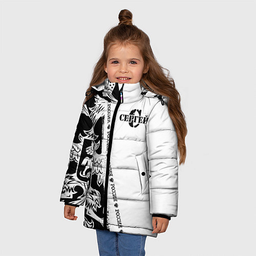 Зимняя куртка для девочки Сергей / 3D-Красный – фото 3