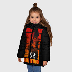 Куртка зимняя для девочки Криминальное чтиво, цвет: 3D-красный — фото 2