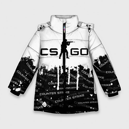 Зимняя куртка для девочки COUNTER STRIKE / 3D-Черный – фото 1