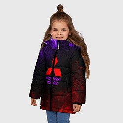 Куртка зимняя для девочки Mitsubishi, цвет: 3D-красный — фото 2