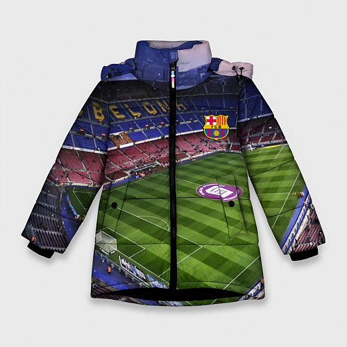 Зимняя куртка для девочки FC BARCELONA / 3D-Черный – фото 1