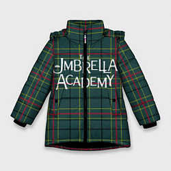 Куртка зимняя для девочки Академия Амбрелла 2, цвет: 3D-черный