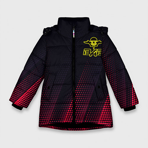 Зимняя куртка для девочки ВДВ / 3D-Черный – фото 1