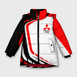 Куртка зимняя для девочки Mitsubishi EVO Uniform, цвет: 3D-красный