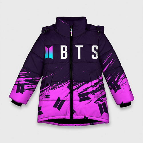Зимняя куртка для девочки BTS БТС / 3D-Черный – фото 1