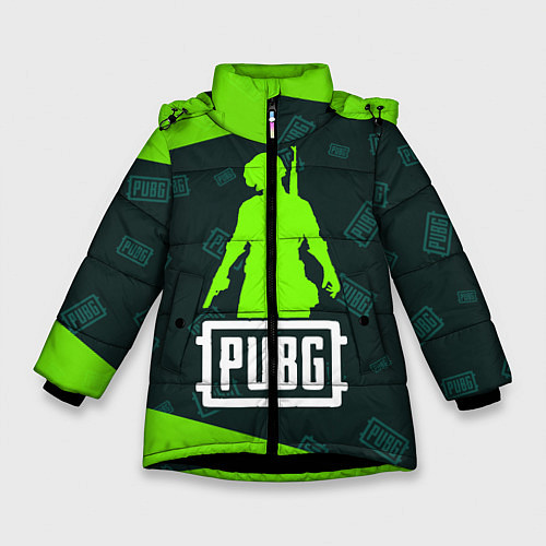 Зимняя куртка для девочки PUBG ПАБГ / 3D-Черный – фото 1