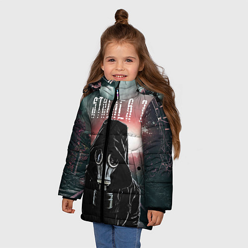 Зимняя куртка для девочки Stalker 2 Зона / 3D-Красный – фото 3