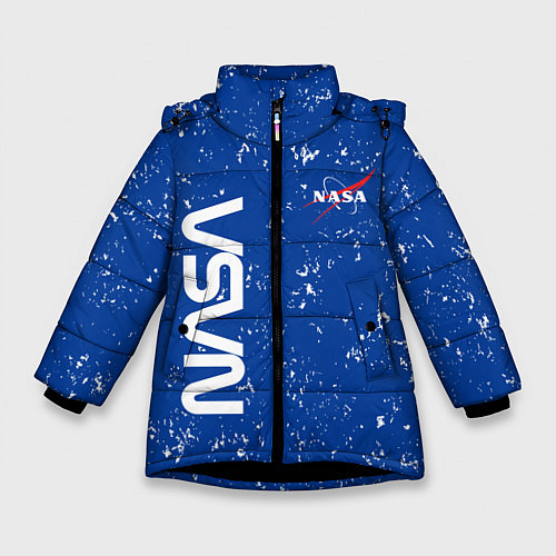 Зимняя куртка для девочки NASA НАСА / 3D-Черный – фото 1