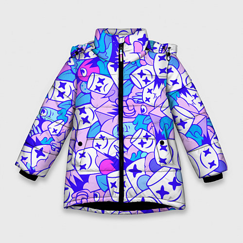 Зимняя куртка для девочки MARSHMELLO / 3D-Черный – фото 1