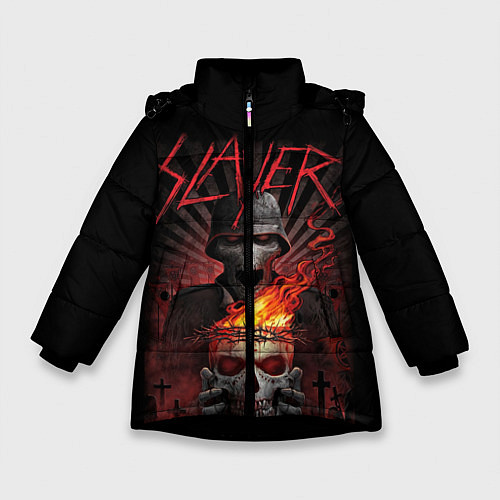 Зимняя куртка для девочки Slayer / 3D-Черный – фото 1