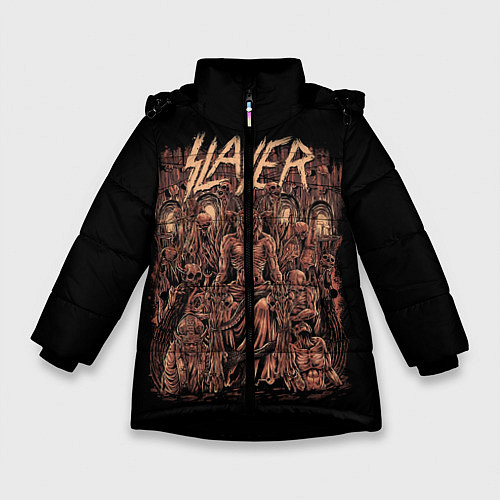 Зимняя куртка для девочки Slayer / 3D-Черный – фото 1
