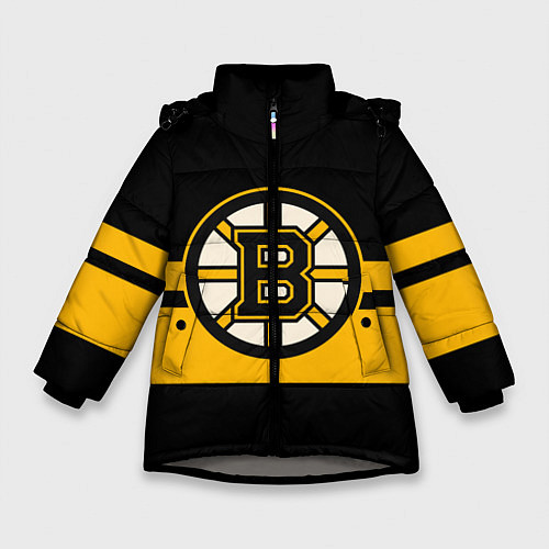 Зимняя куртка для девочки BOSTON BRUINS NHL / 3D-Светло-серый – фото 1