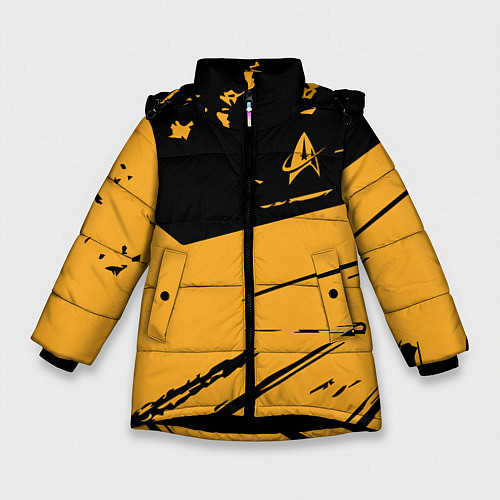Зимняя куртка для девочки Star Trek / 3D-Черный – фото 1