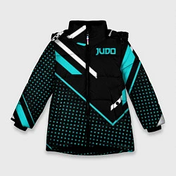 Куртка зимняя для девочки Judo, цвет: 3D-черный