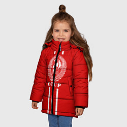 Куртка зимняя для девочки СССР, цвет: 3D-красный — фото 2
