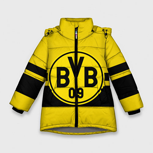 Зимняя куртка для девочки BORUSSIA DORTMUND / 3D-Светло-серый – фото 1