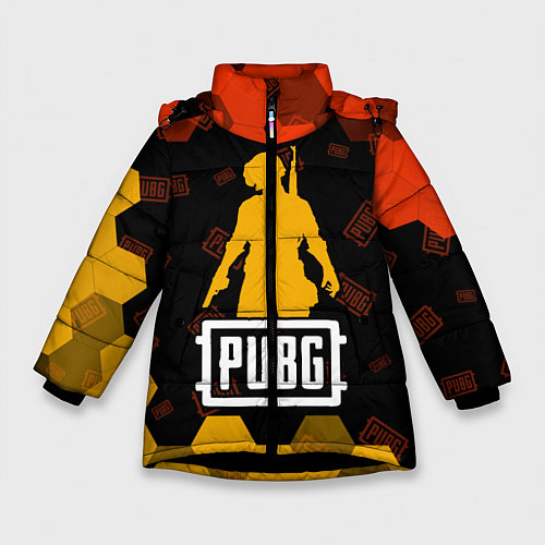 Зимняя куртка для девочки PUBG ПАБГ / 3D-Черный – фото 1