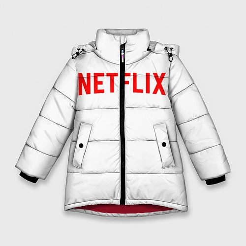 Зимняя куртка для девочки NETFLIX / 3D-Красный – фото 1