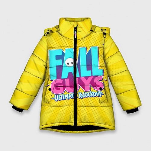 Зимняя куртка для девочки Fall Guys / 3D-Черный – фото 1