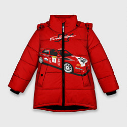 Зимняя куртка для девочки Mitsubishi Lancer Evolution VI