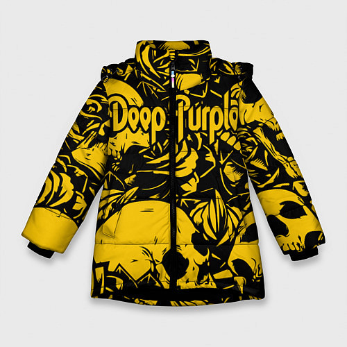 Зимняя куртка для девочки Deep Purple / 3D-Черный – фото 1