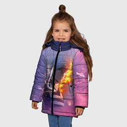 Куртка зимняя для девочки Шото Тодороки, цвет: 3D-светло-серый — фото 2