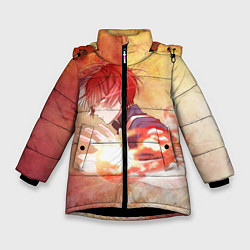 Куртка зимняя для девочки Тодороки Шото, цвет: 3D-черный