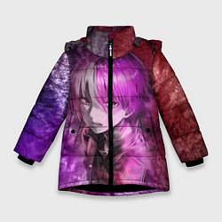 Куртка зимняя для девочки Шото Тодороки, цвет: 3D-черный
