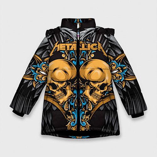 Зимняя куртка для девочки Metallica / 3D-Черный – фото 1