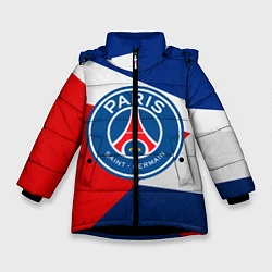 Куртка зимняя для девочки PSG EXLUSIVE, цвет: 3D-черный