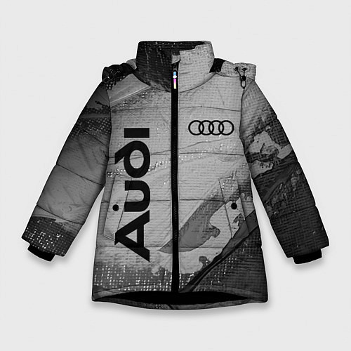 Зимняя куртка для девочки AUDI АУДИ / 3D-Черный – фото 1