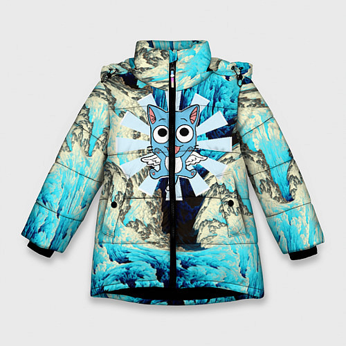 Зимняя куртка для девочки Fairy Tail / 3D-Черный – фото 1