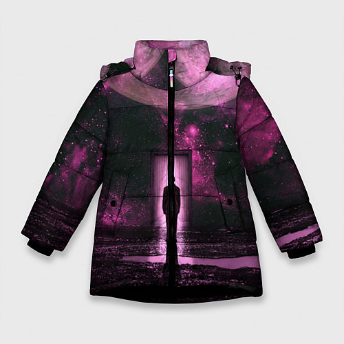 Зимняя куртка для девочки Teleport / 3D-Черный – фото 1