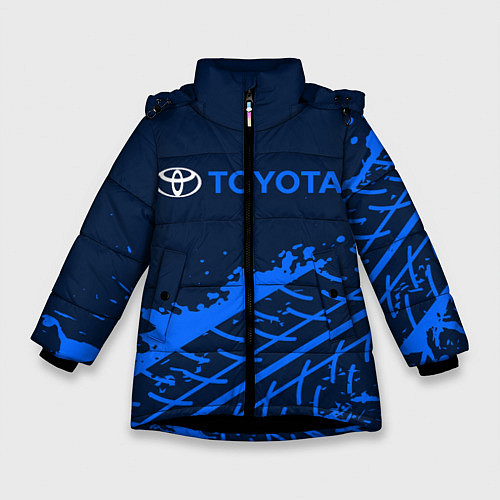 Зимняя куртка для девочки TOYOTA ТОЙОТА / 3D-Черный – фото 1