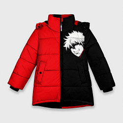 Куртка зимняя для девочки ГИНТАМА, цвет: 3D-черный