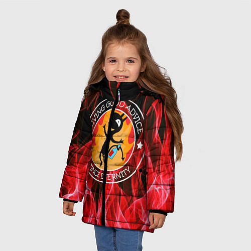 Зимняя куртка для девочки FIRE / 3D-Красный – фото 3