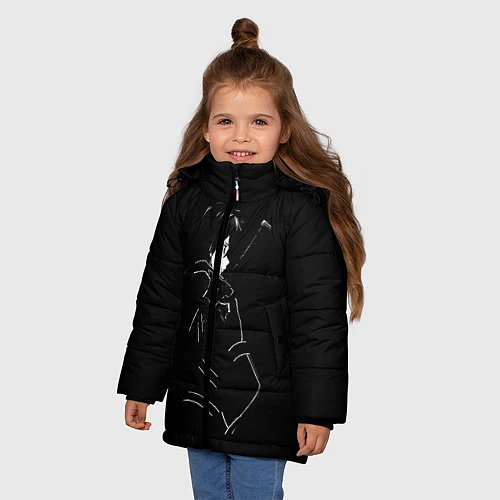 Зимняя куртка для девочки Кирито / 3D-Красный – фото 3
