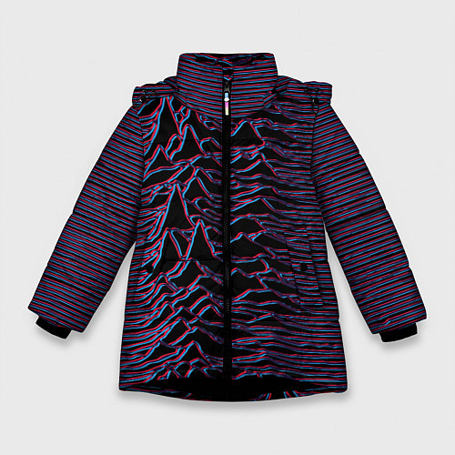 Зимняя куртка для девочки Joy Division Glitch / 3D-Черный – фото 1