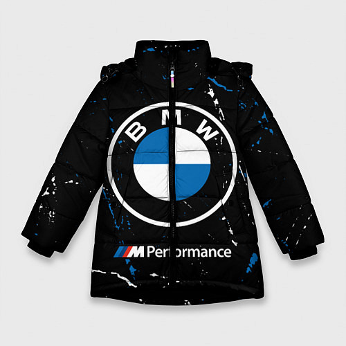 Зимняя куртка для девочки BMW БМВ / 3D-Черный – фото 1