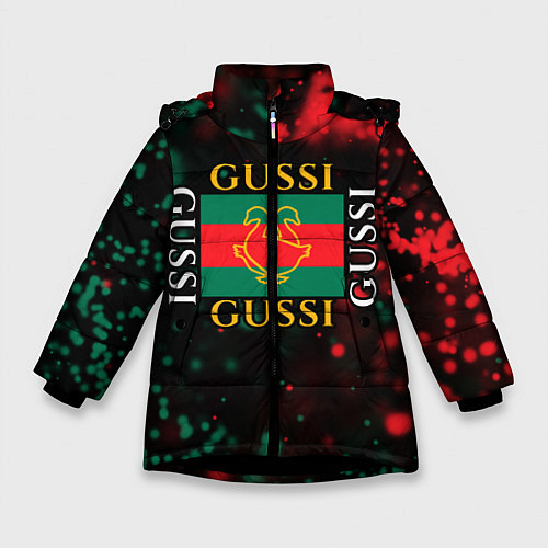 Зимняя куртка для девочки GUSSI ГУСИ / 3D-Черный – фото 1