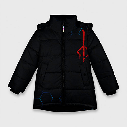 Зимняя куртка для девочки DARK SOULS / 3D-Черный – фото 1