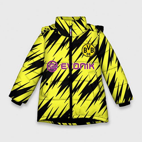 Зимняя куртка для девочки Borussia 2020-2021 г / 3D-Черный – фото 1
