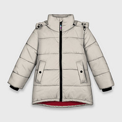 Зимняя куртка для девочки Радуга v2 - бежевый