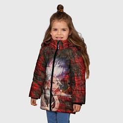 Куртка зимняя для девочки Доктор Стоун, цвет: 3D-черный — фото 2