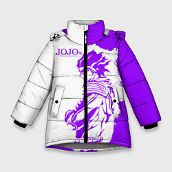 Куртка зимняя для девочки JoJo Bizarre Adventure, цвет: 3D-светло-серый