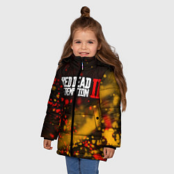 Куртка зимняя для девочки RED DEAD REDEMPTION 2, цвет: 3D-красный — фото 2