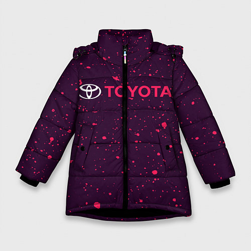 Зимняя куртка для девочки TOYOTA ТОЙОТА / 3D-Черный – фото 1