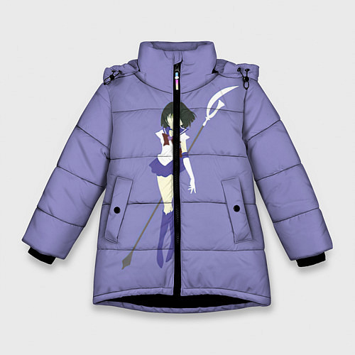 Зимняя куртка для девочки Сейлор Сатурн / 3D-Черный – фото 1
