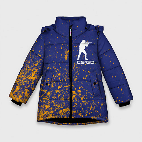 Зимняя куртка для девочки CS GO КС ГО / 3D-Черный – фото 1