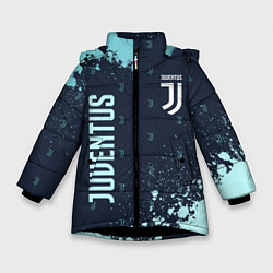 Куртка зимняя для девочки JUVENTUS ЮВЕНТУС, цвет: 3D-черный